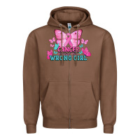 Chestnut cancer picked the wrong girl Zipper Hoodie - NancyCooperArtShop
