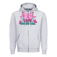 Heather Grey cancer picked the wrong girl Zipper Hoodie - NancyCooperArtShop