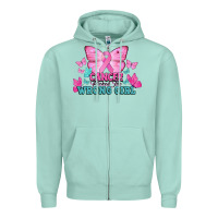 Seafoam cancer picked the wrong girl Zipper Hoodie - NancyCooperArtShop