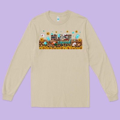 Nurse Squad Libbey Glass Long Sleeve Tee Designed By Bundleandbundleshop