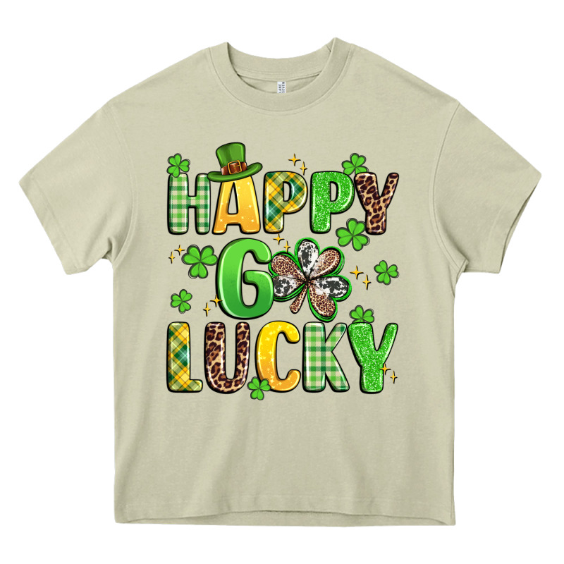 Happy Go Lucky Heavy Core Tee by Artiststas | Teevron