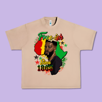 Free Ish Since 1865 Black Man Urban Heavy Tee Designed By Hra Design Shop