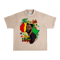 French Oak free ish since 1865 black man Urban Heavy Tee - HRA Design Shop