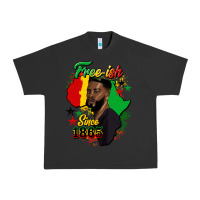 Pigment Black free ish since 1865 black man Urban Heavy Tee - HRA Design Shop