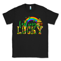 Black feeling lucky with coins Classic Tee - AdoDesignShop
