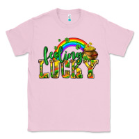 Bubblegum Pink feeling lucky with coins Classic Tee - AdoDesignShop