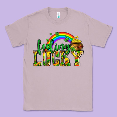 Feeling Lucky With Coins Classic Tee Designed By Adodesignshop