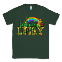 Sports Green feeling lucky with coins Classic Tee - AdoDesignShop