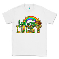 White feeling lucky with coins Classic Tee - AdoDesignShop