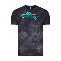 Cloud Black western truck left side view Vintage Tee - FaDigitalArtStudio