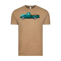 Vintage Coffee western truck left side view Vintage Tee - FaDigitalArtStudio