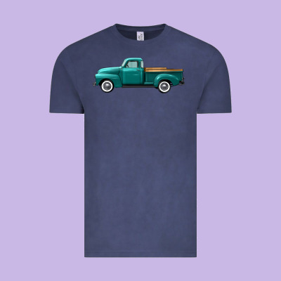 Western Truck Left Side View Vintage Tee Designed By Fadigitalartstudio