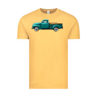 Vintage Mustard western truck left side view Vintage Tee - FaDigitalArtStudio