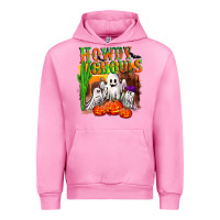 Fuchsia Pink Howdy ghouls Urban Hoodie - NancyCooperArtShop