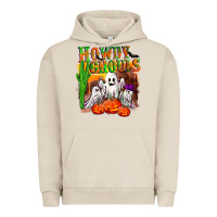 Pigment French Oak Howdy ghouls Urban Hoodie - NancyCooperArtShop