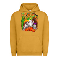 Pigment Peanut Butter Howdy ghouls Urban Hoodie - NancyCooperArtShop