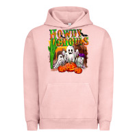 Pigment Salmon Howdy ghouls Urban Hoodie - NancyCooperArtShop
