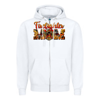 White American Firefighter Mom Zipper Hoodie - LillyAllenDesigns