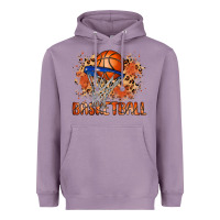 Lavender custom name basketball Heavyweight Hoodie - MaliasSmallBusiness