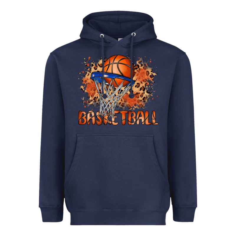 Custom Name Basketball Heavyweight Hoodie by MaliasSmallBusiness | Teevron