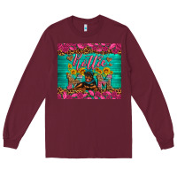 Burgundy Rottie mom with roses Long Sleeve Tee - Artiststas