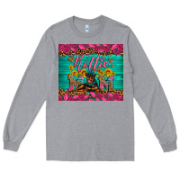 Heather Grey Rottie mom with roses Long Sleeve Tee - Artiststas