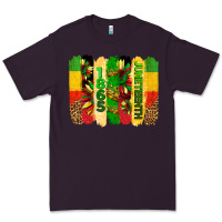 Plum juneteenth brushstrokes Premium Tee - BarkalooDesign