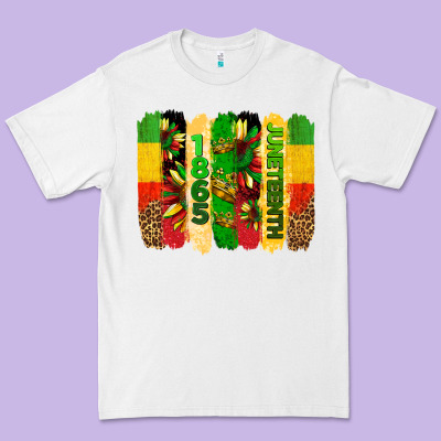 Juneteenth Brushstrokes Premium Tee Designed By Barkaloodesign