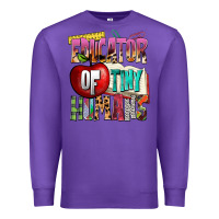 Purple educator of tiny humans Premium Sweatshirt - NancyCooperArtShop