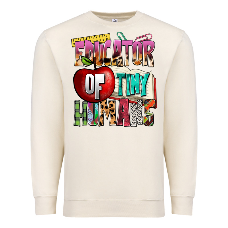 Educator Of Tiny Humans Premium Sweatshirt by NancyCooperArtShop | Teevron