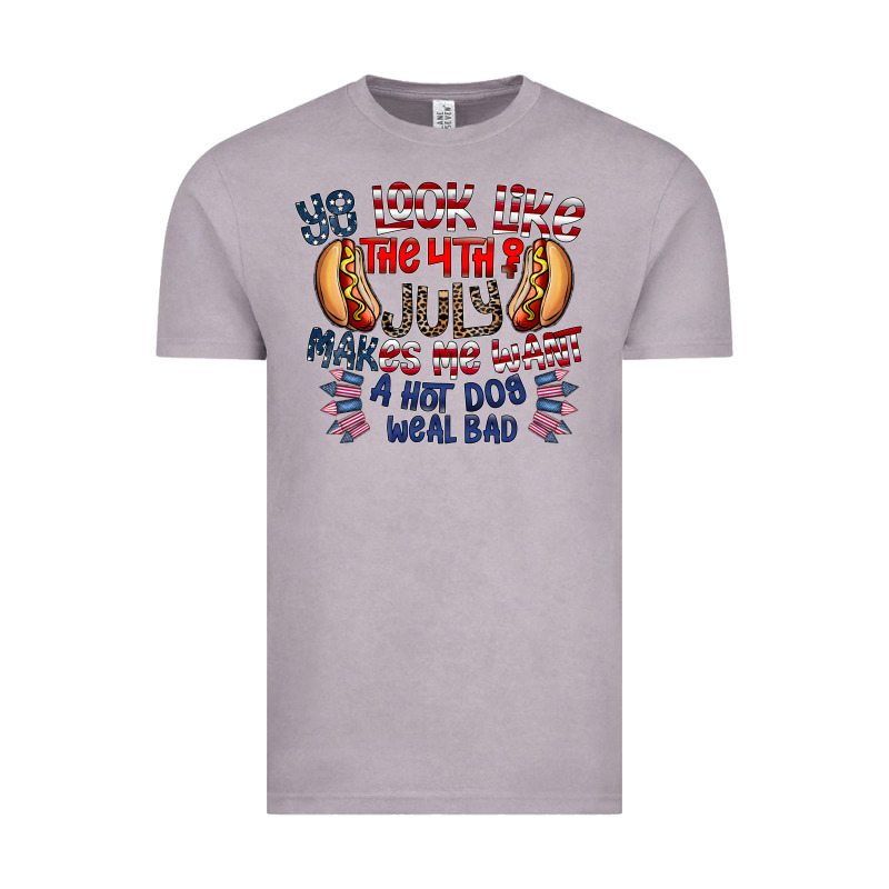 You Look Like The 4th Of July Makes Me Want A Hot Dog Weal Bad Vintage Tee by CowhideDigitalArt | Teevron