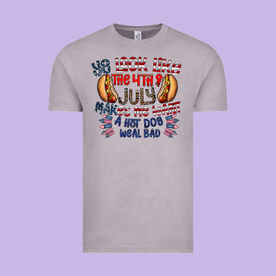 You Look Like The 4th Of July Makes Me Want A Hot Dog Weal Bad Vintage Tee Designed By Cowhidedigitalart