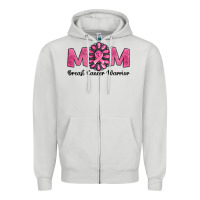 Dove Grey breast cancer warrior mom Zipper Hoodie - Jasminsmagicworld