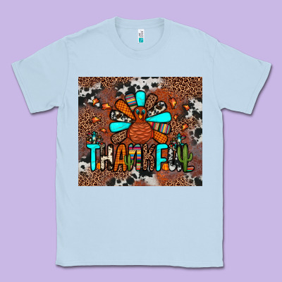 Thankful Turkey Png Classic Tee Designed By Jahusdesignshop