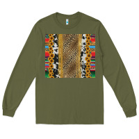 Army Green western serape cowhide Long Sleeve Tee - Jasminsmagicworld