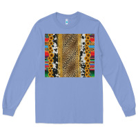 Colony Blue western serape cowhide Long Sleeve Tee - Jasminsmagicworld