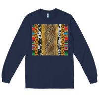 Navy western serape cowhide Long Sleeve Tee - Jasminsmagicworld