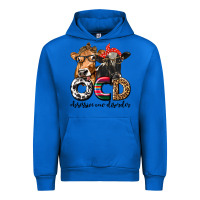 Cobalt OCD Obsessive Cow Disorder Urban Hoodie - texasbilliewilder