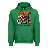 Emerald OCD Obsessive Cow Disorder Urban Hoodie - texasbilliewilder