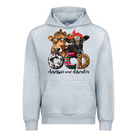 Heather Grey OCD Obsessive Cow Disorder Urban Hoodie - texasbilliewilder
