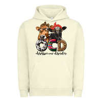 Pigment Pistachio OCD Obsessive Cow Disorder Urban Hoodie - texasbilliewilder