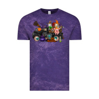 Cloud Purple halloween farm animals truck Vintage Tee - RacoonDesign