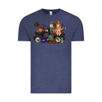 Vintage Denim halloween farm animals truck Vintage Tee - RacoonDesign