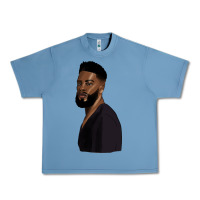 Pebble Blue african men Urban Heavy Tee - HRA Design Shop