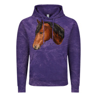 Cloud Purple horse Vintage Hoodie - RanaPortraitStore