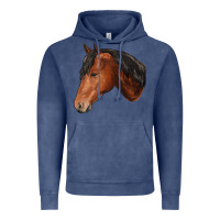 Vintage Denim horse Vintage Hoodie - RanaPortraitStore