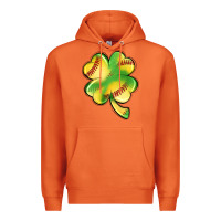Carrot st. patrick's day clover softball Premium Hoodie - Artiststas