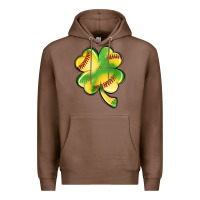 Chestnut st. patrick's day clover softball Premium Hoodie - Artiststas