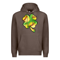 Coffee st. patrick's day clover softball Premium Hoodie - Artiststas