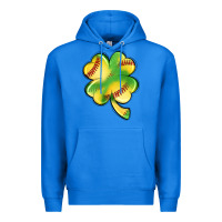 True Royal st. patrick's day clover softball Premium Hoodie - Artiststas